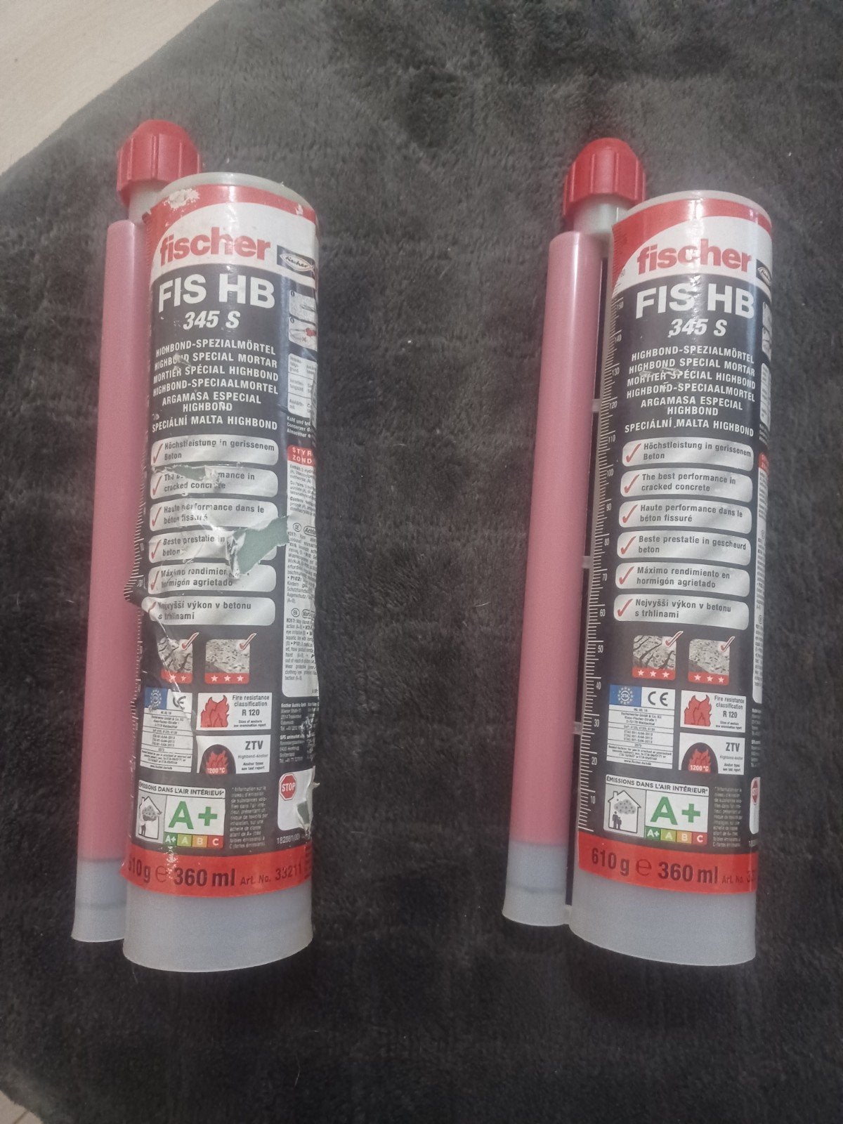 Fischer FIS HB 345 S Highbond Specialmortel (2 stuks), Ophalen of Verzenden, Nieuw