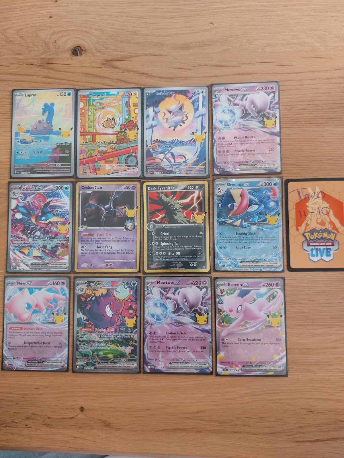 30th annyversery pokemon kaarten, Hobby en Vrije tijd, Ophalen of Verzenden, Meerdere kaarten