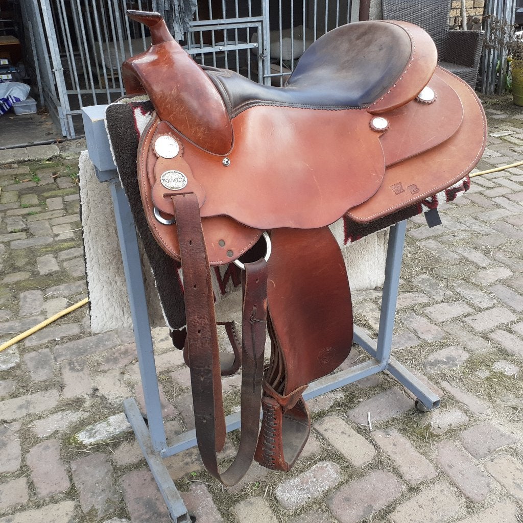Continental Equiflex westernzadel, Ophalen, Gebruikt, Overige merken, M (17 inch)