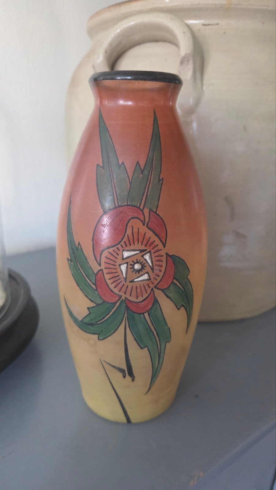 Art Nouveau vaas 23,5 cm hoog
In goede staat, Ophalen of Verzenden