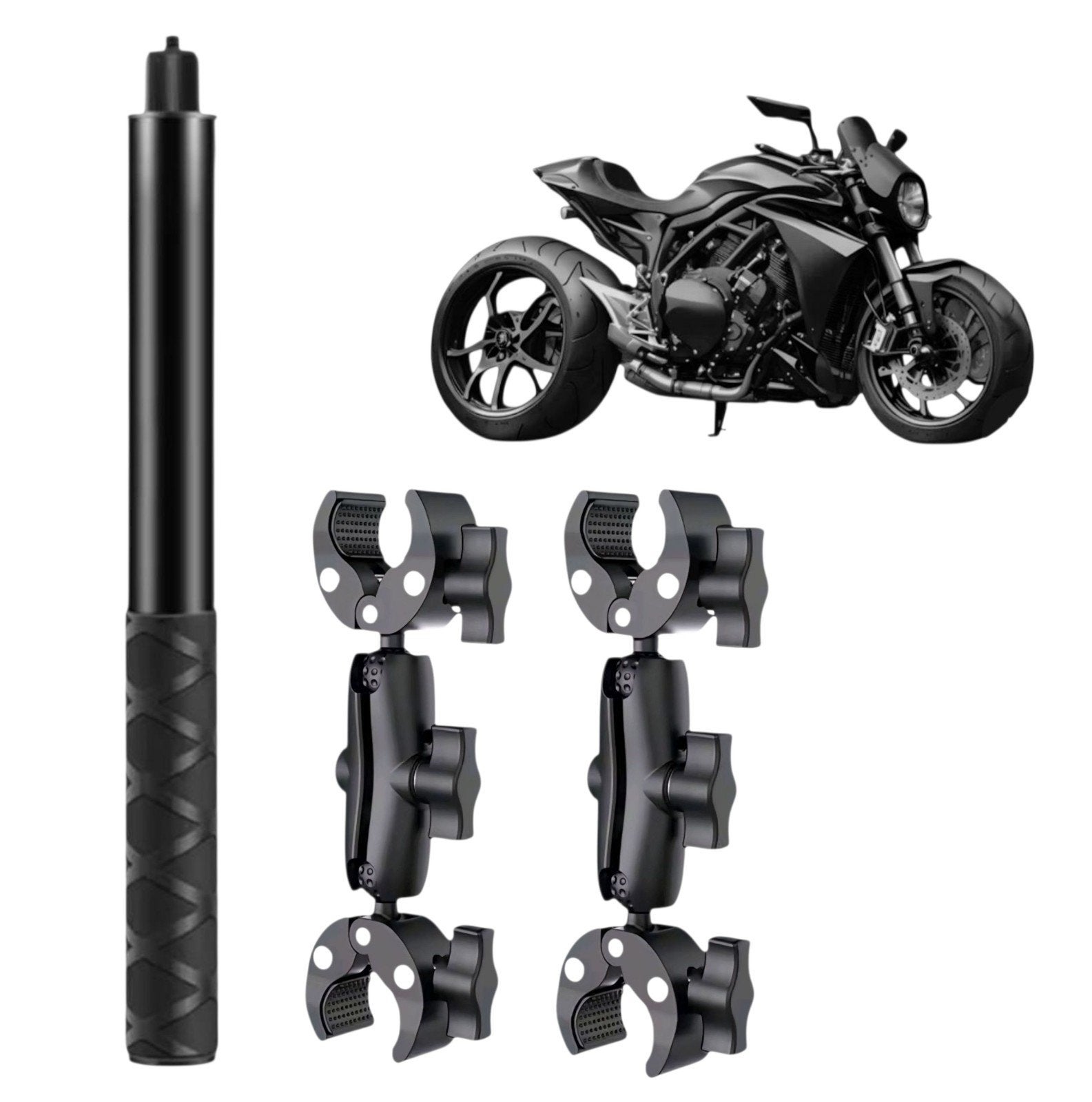 Dubbele Motor Mount inv Selfie Stick voor Insta360 Nieuw, Verzenden