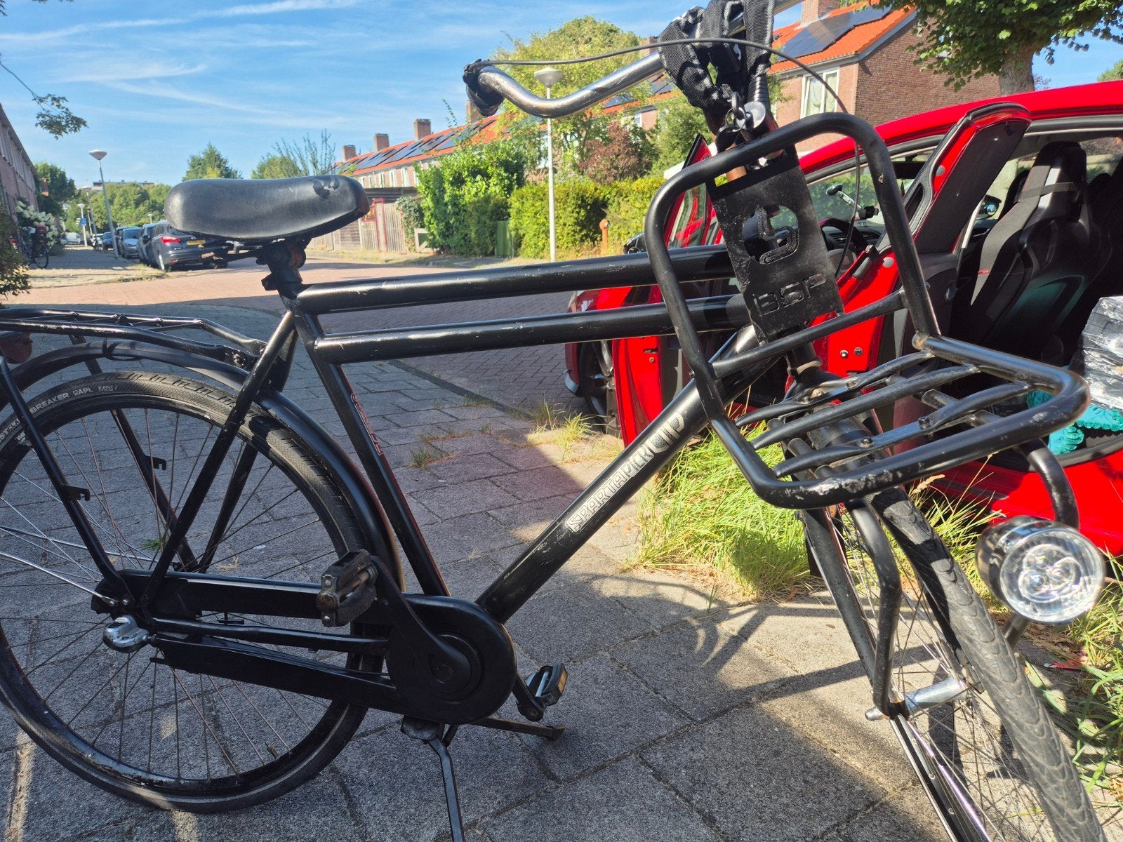 Weg=weg. Sparta pick up herenfiets, Ophalen, Gebruikt