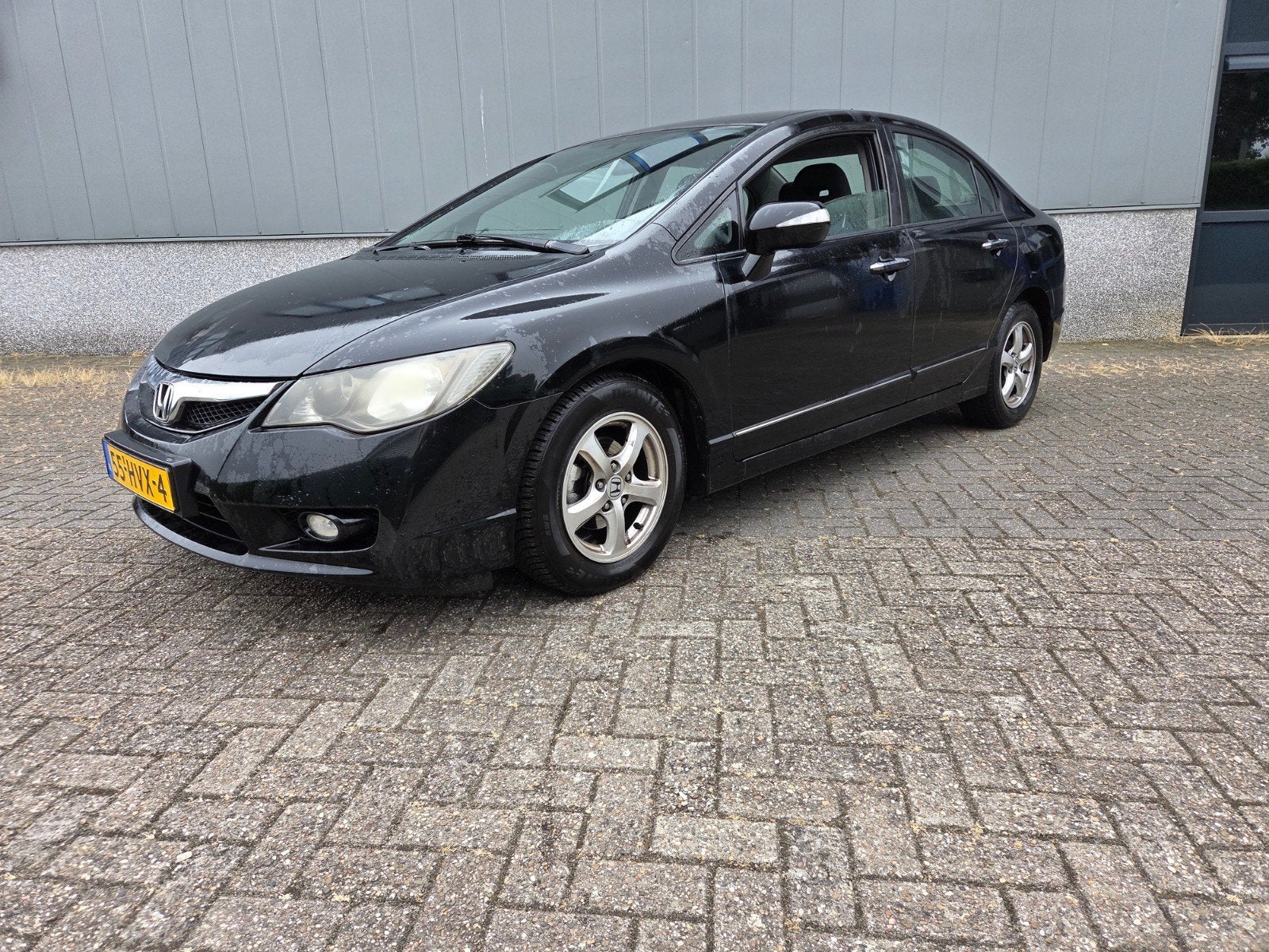 Honda Civic 1.3 Vtec Hybrid 4DR C-tr. 2009 Zwart, Zwart, Origineel Nederlands, Hybride Elektrisch/Benzine, 22 km/l
