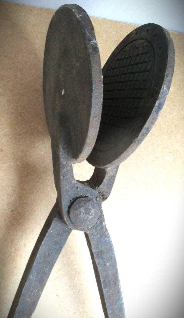 Wafelijzer~Smeedijzer of gietijzeren Koekijzer~Wafels, Ophalen of Verzenden