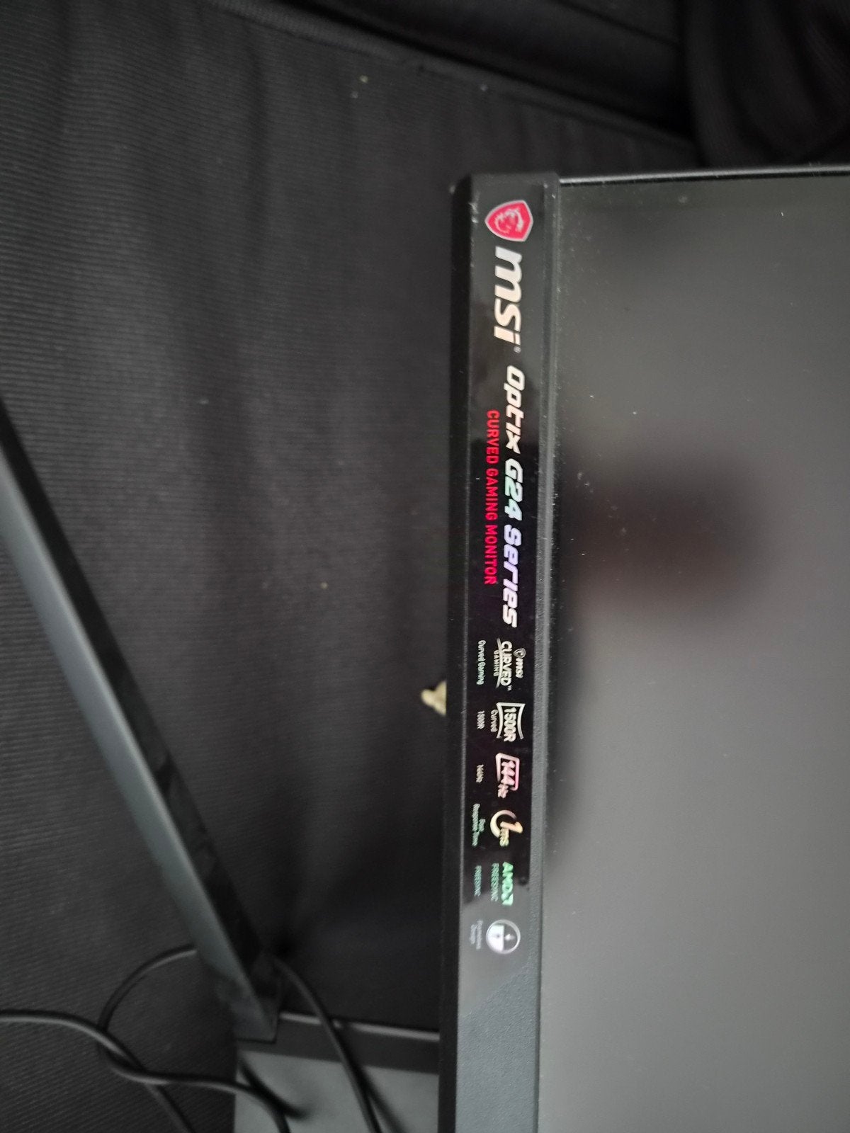 MSI Optix G24 Series Curved Gaming Monitor (incl. voeding), Computers en Software, Gaming, Gebruikt, MSI, Curved