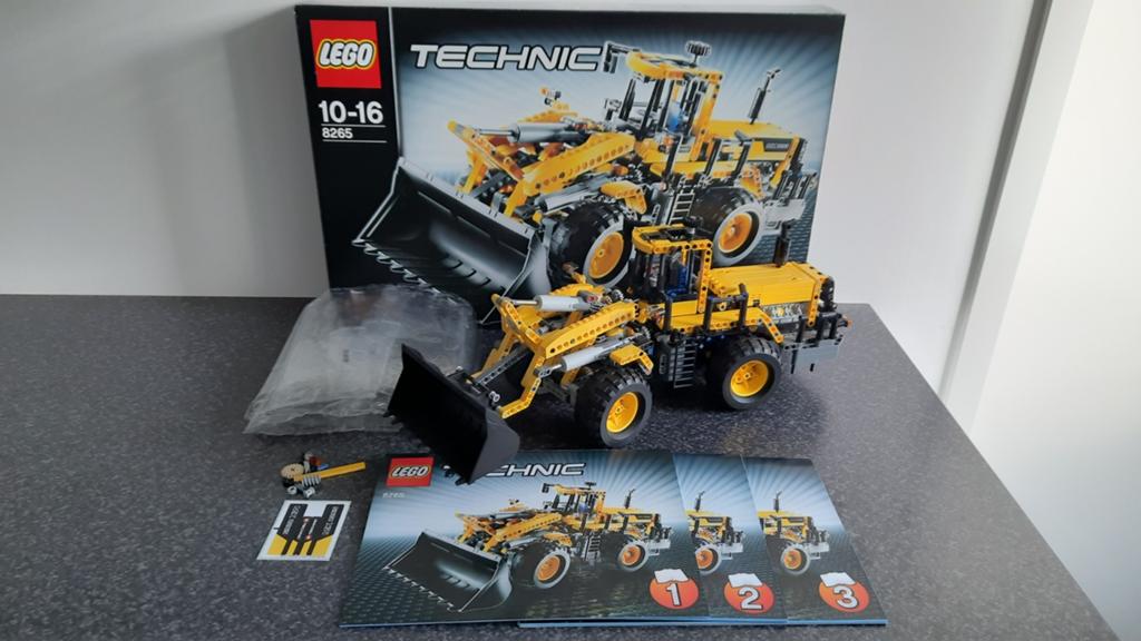 Lego Technic 8565 Front Loader (incl. doos en stickers), Lego, Compleet, Ophalen of Verzenden, Zo goed als nieuw