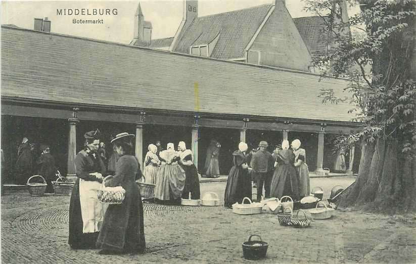 380-802-011 Middelburg Botermarkt, Verzenden, Voor 1920, Zeeland
