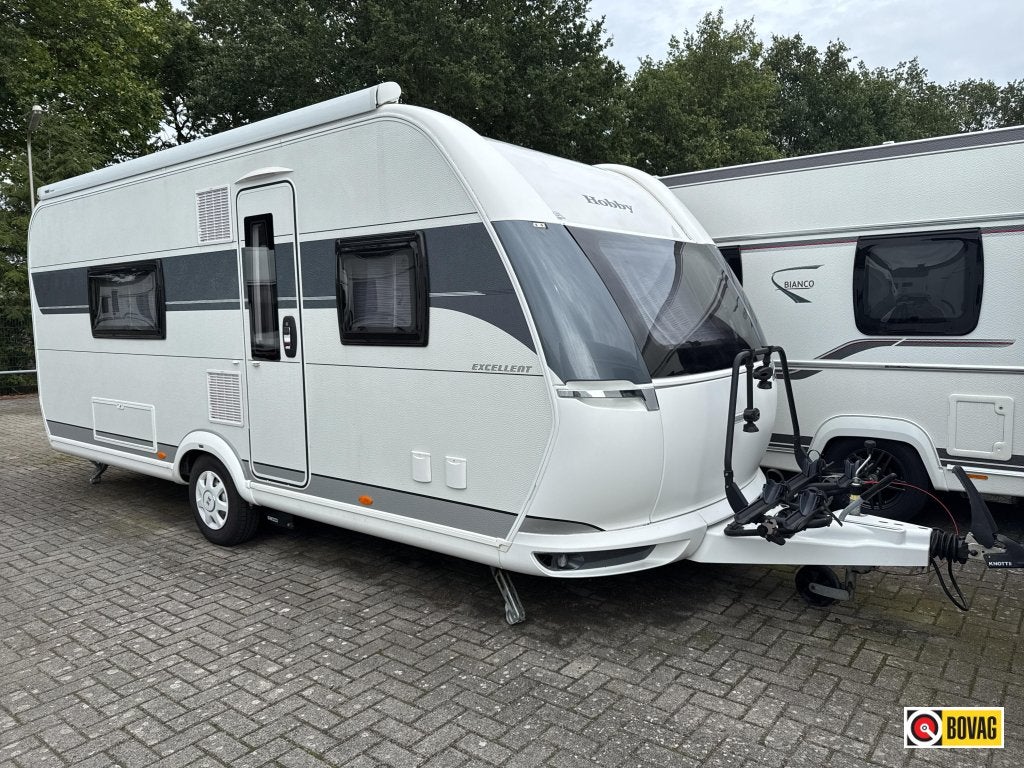 Hobby Excellent 560 WFU Luifel/Mover/fietsdrager, Caravans en Kamperen, Rondzit, Hobby, Bedrijf, Overige typen