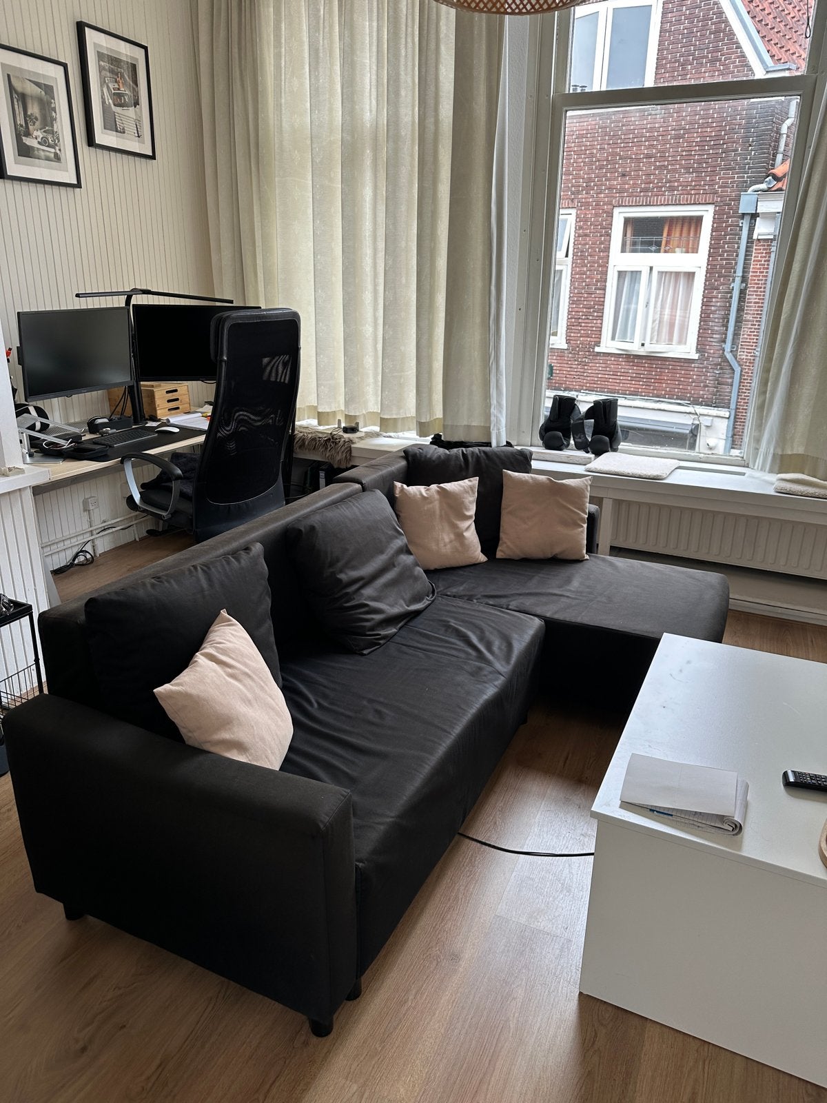 Ikea slaapbank gratis af te halen, Ophalen, Gebruikt, Zwart, Tweepersoons