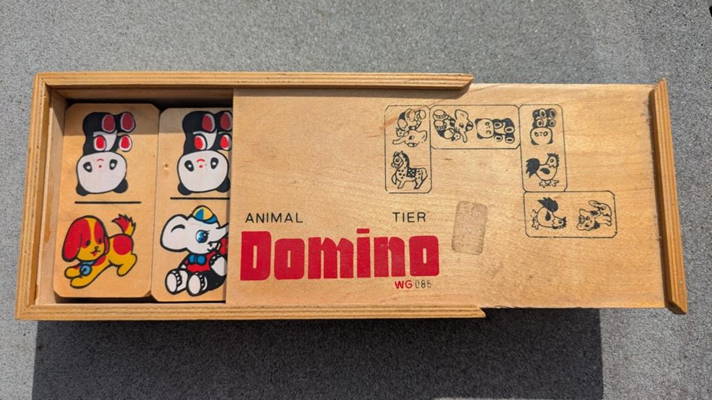 Kinder Domino Dieren - Houten Spel voor Peuters en Kleuters, Ophalen of Verzenden, Gebruikt, Puzzelen