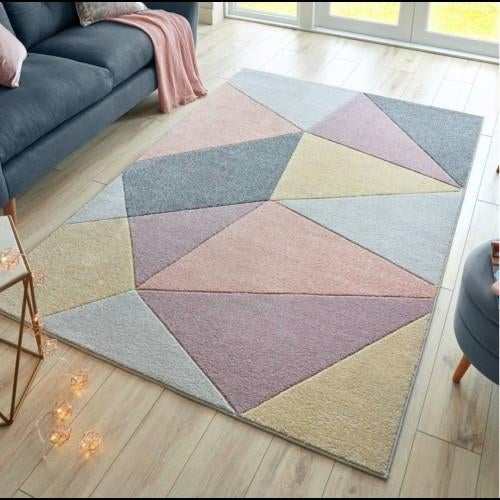 Nieuw geometrisch vloerkleed kleurrijk 230 x 160 cm, Ophalen, Nieuw, Minder dan 10 m², Tapijt