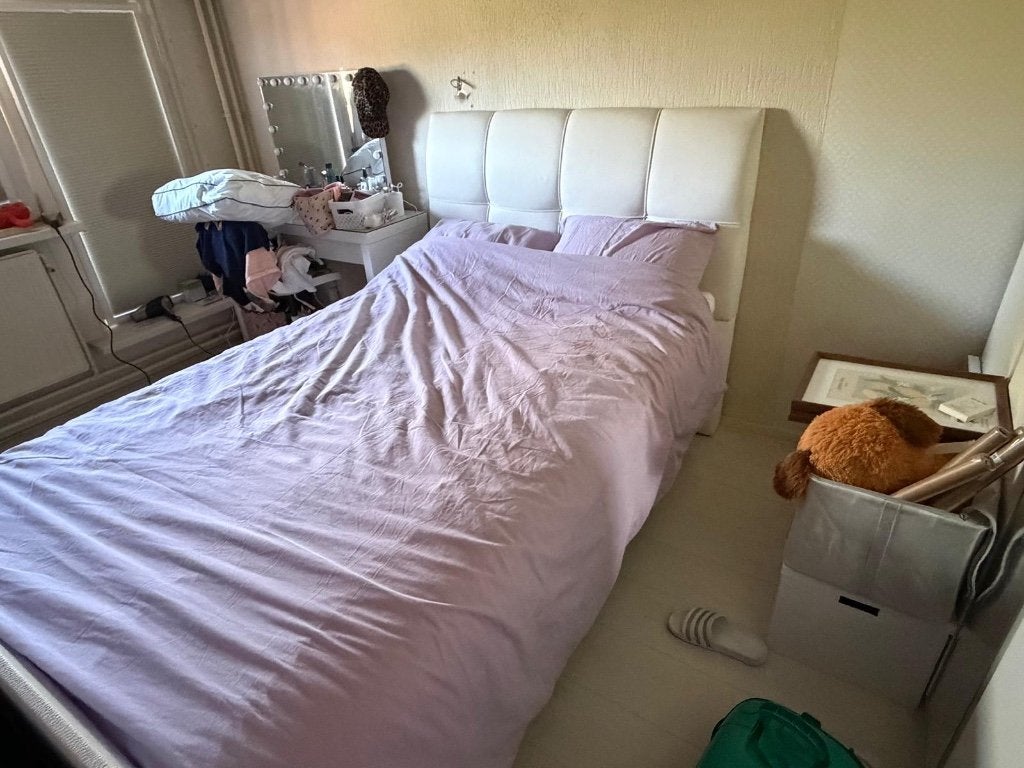 witte twijfelaar 120x200, Huis en Inrichting, Slaapkamer | Bedden, Ophalen, Overige materialen, Gebruikt, Wit