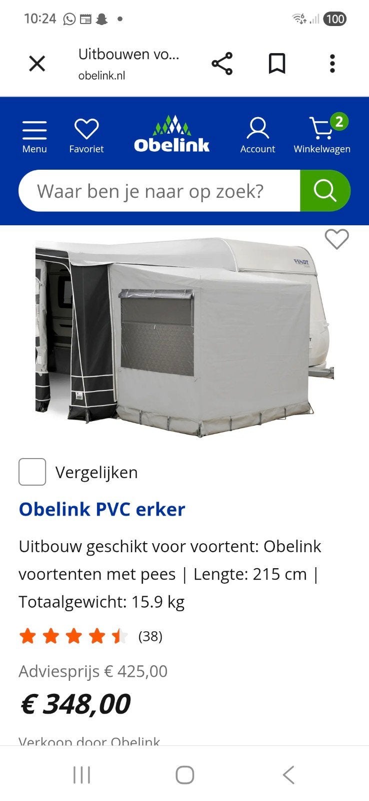 Mooie erker te koop, Ophalen