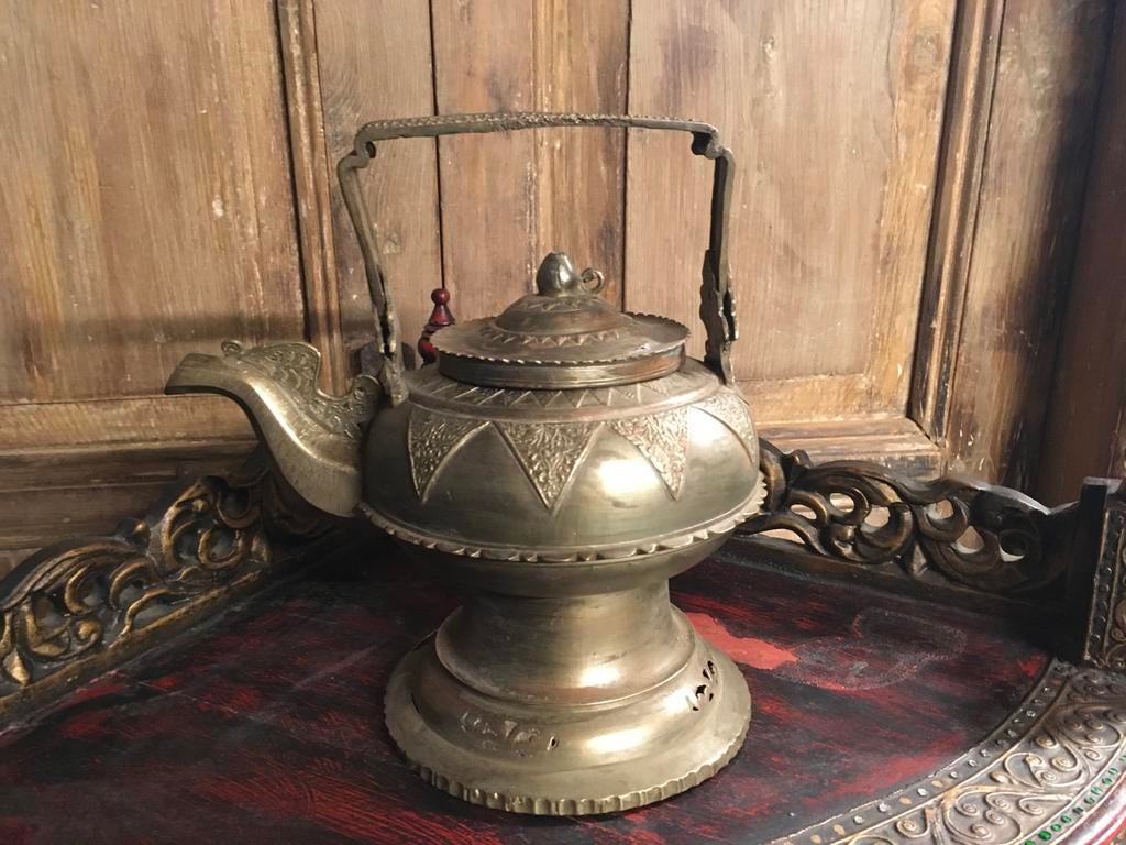 Antieke koperen ketel uit Sumatra, Indonesië, Ophalen of Verzenden, Koper