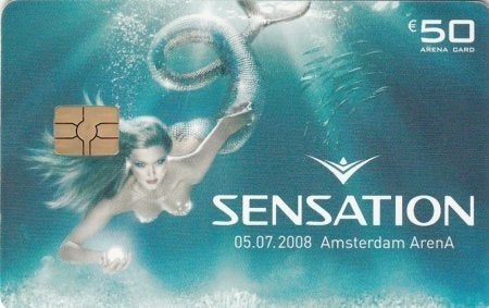ArenA kaart A098 Sensation White 05.07.2008 gebruikt, Ophalen of Verzenden, Nederland