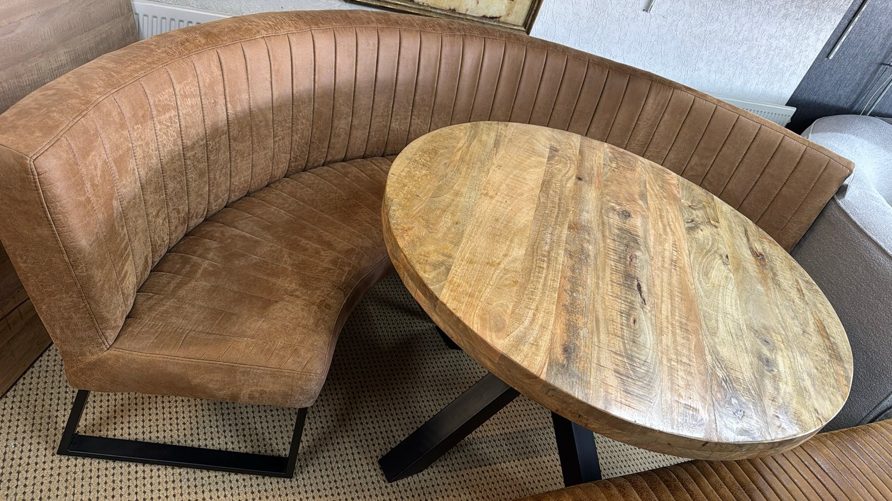 tkamerbank SOOFF Cognac Missouri – Nieuw, Ophalen, Eetkamerbank, Kringloopehb41@hotmail.com, 7553 JE