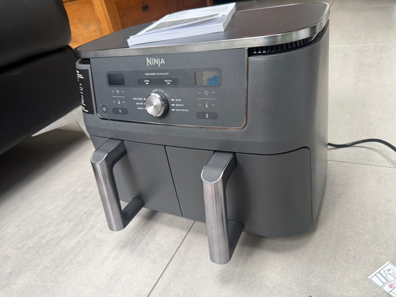 Ninja Dual Zone DZ 400_EU. Airfryer, Ophalen, Zo goed als nieuw, Airfryer XXL, 1500 gram of meer