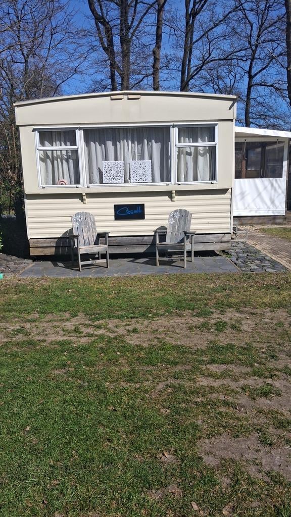 Stacaravan Cosalt Riviera te koop op camping 't Hout, Caravans en Kamperen, Stacaravans