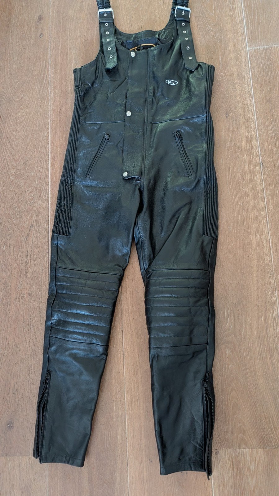 Nieuw leren motorpak salopette  - Zwart - Maat M, Motoren, Heren, Ophalen of Verzenden, Overall, Miline