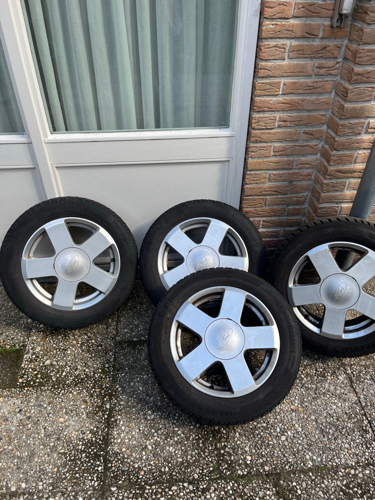 Continental WinterContact TS860 185/60 R15 winterbanden, Auto-onderdelen, Ophalen, Gebruikt, 15 inch, Band(en)