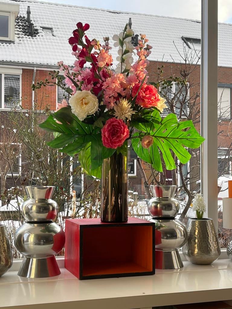 Grote bos kunstbloemen, Ophalen, Roze, Kunstbloem, Textiel