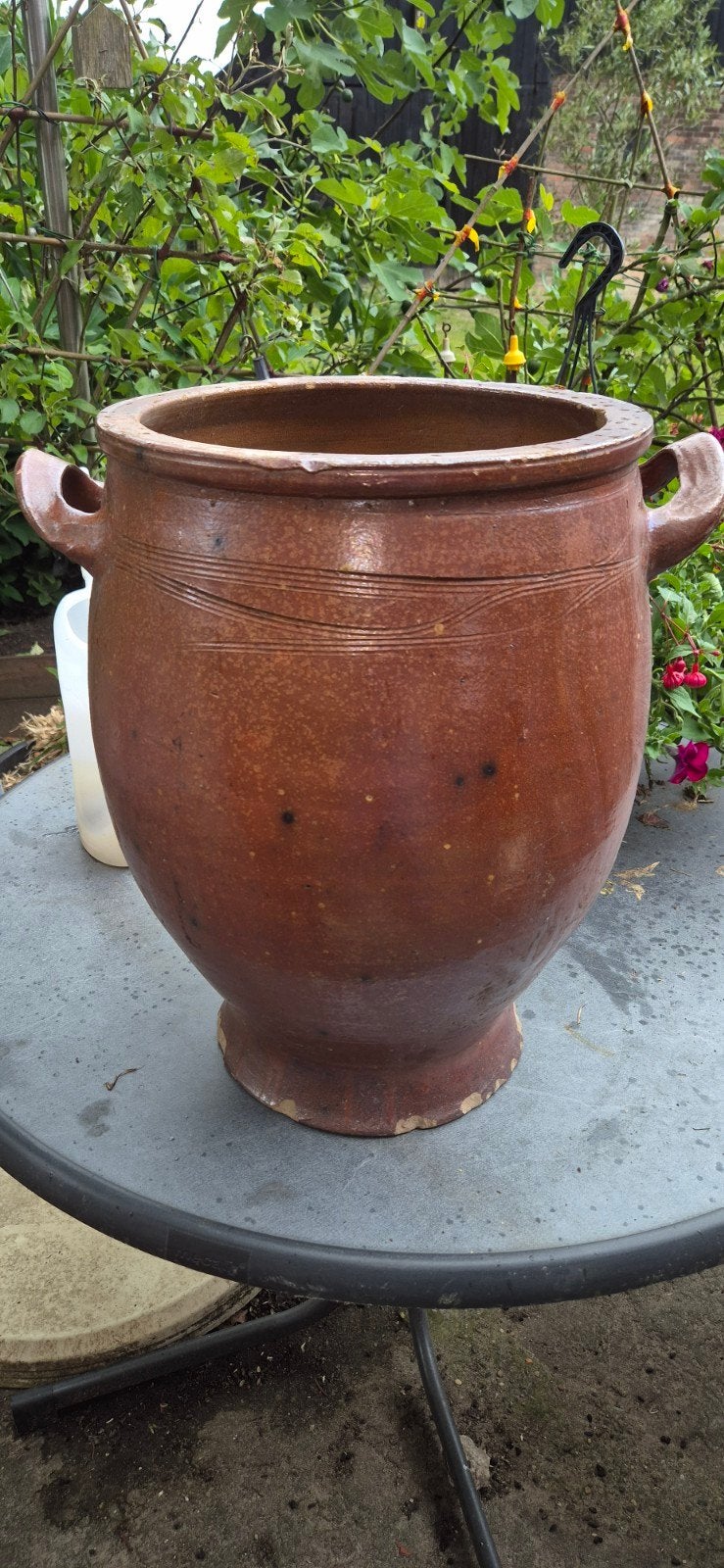 Antieke aardewerken pot met handvatten, Antiek en Kunst, Antiek | Keramiek en Aardewerk, Ophalen