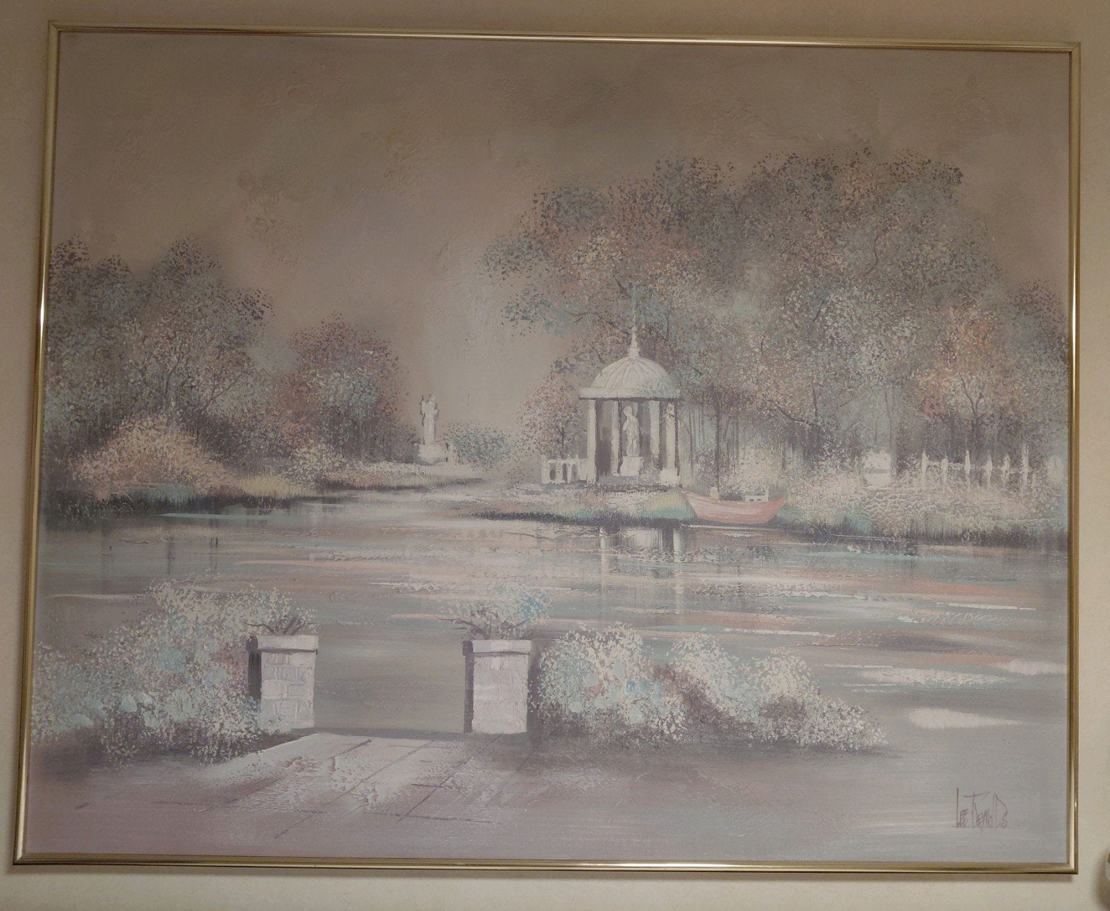 Schilderij Lee Reynolds: Romantisch Landschap, Ophalen, Doek, Realistisch, Gesigneerd