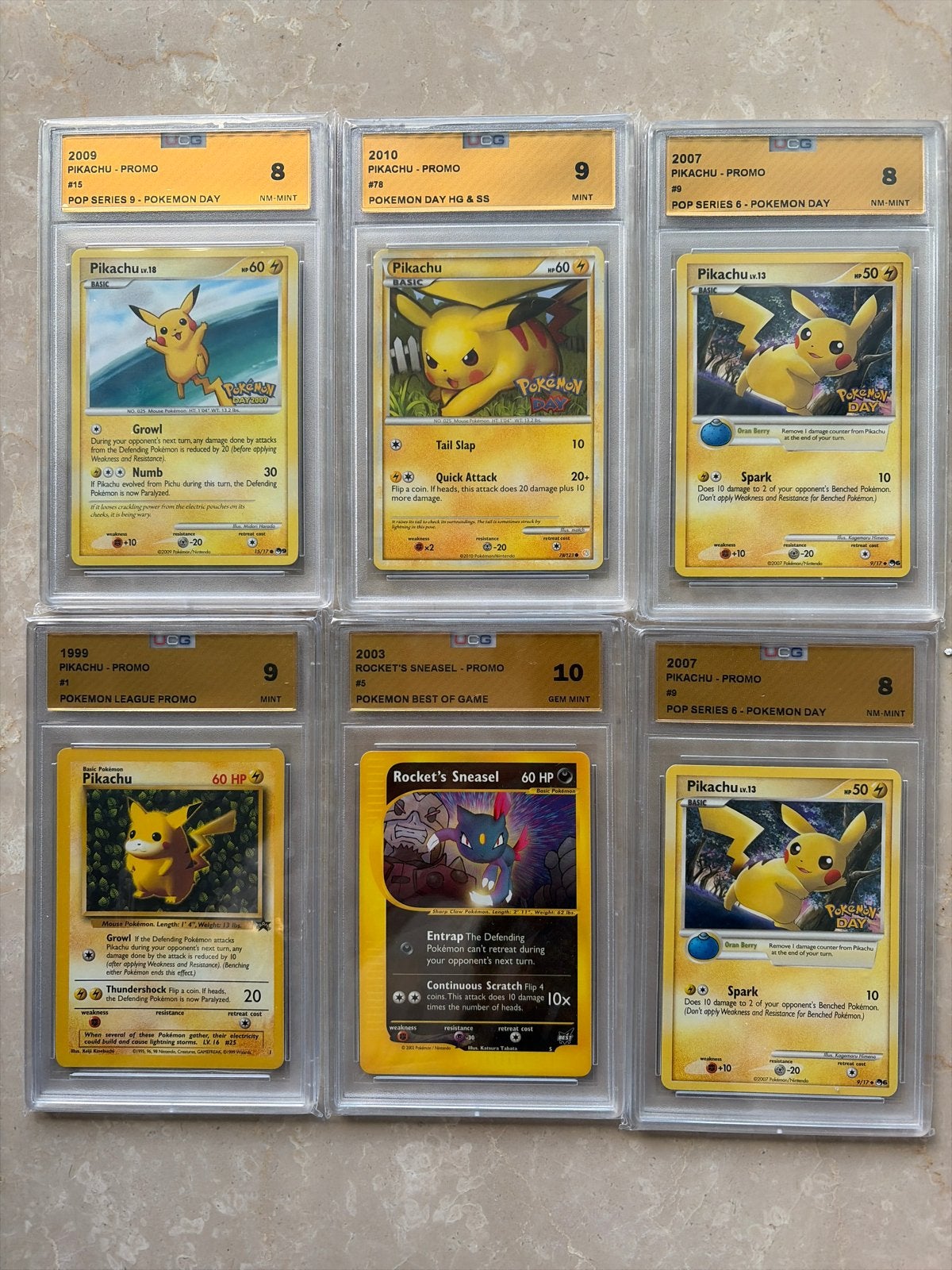 Gegrade Pokémon Kaarten - Diverse Jaren & Promos, Ophalen of Verzenden, Zo goed als nieuw, Meerdere kaarten