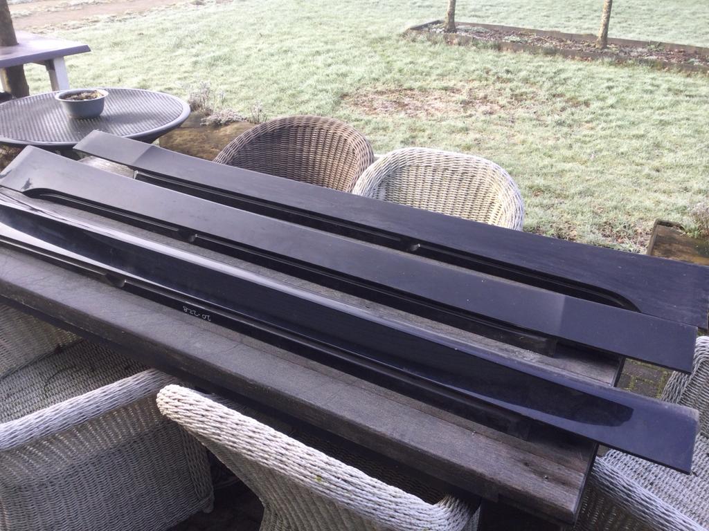 BMW E60/E61 Zijskirts - Origineel Zwart, ABS Kunststof, Auto-onderdelen, Carrosserie en Plaatwerk, Bumper, BMW, Links, Gebruikt