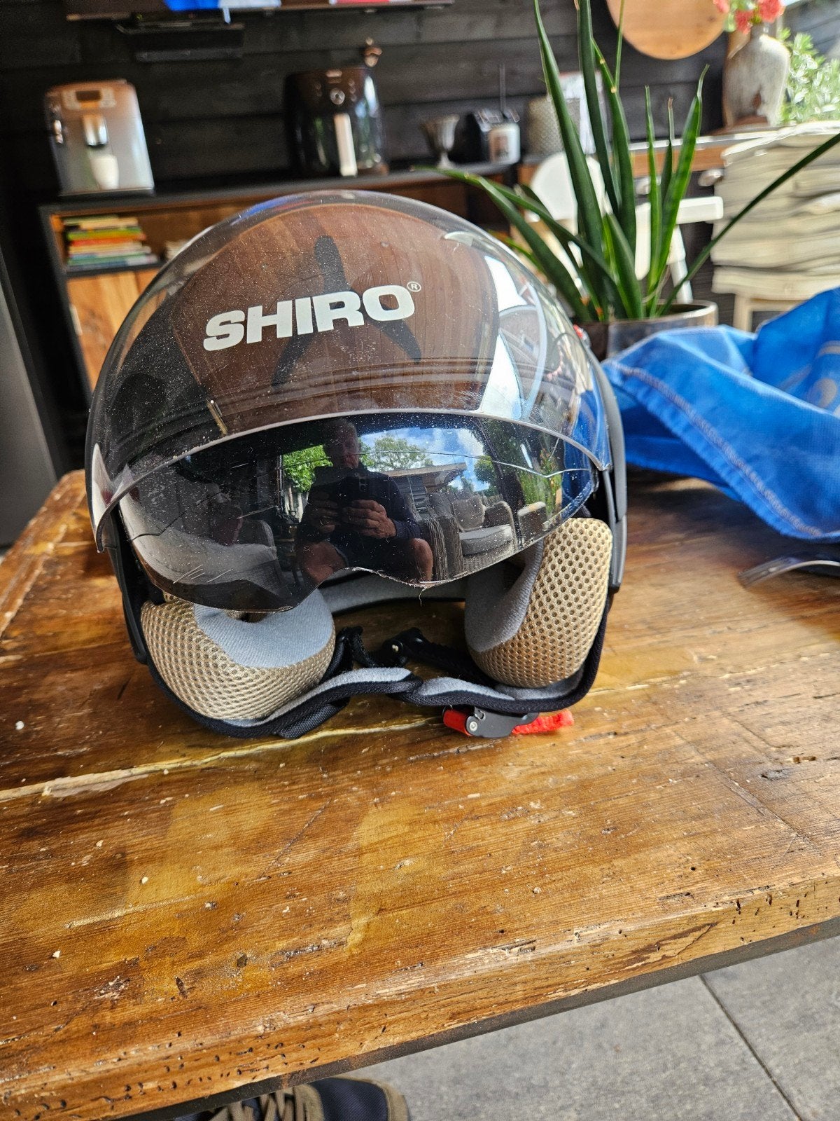 Zgan Shiro helm maat s  bieden, Ophalen of Verzenden, Tweedehands, Jethelm, Overige merken