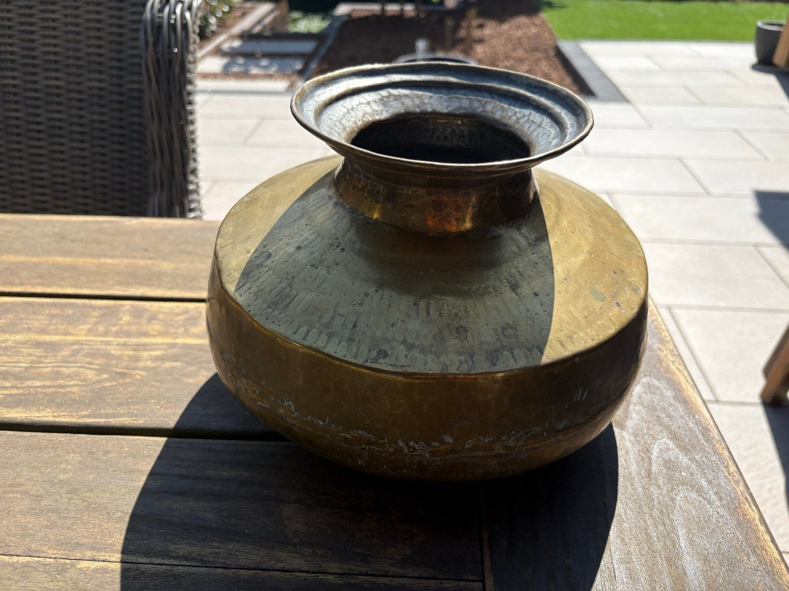 Antieke Koperen Waterpot / Vaas, Ophalen, Koper