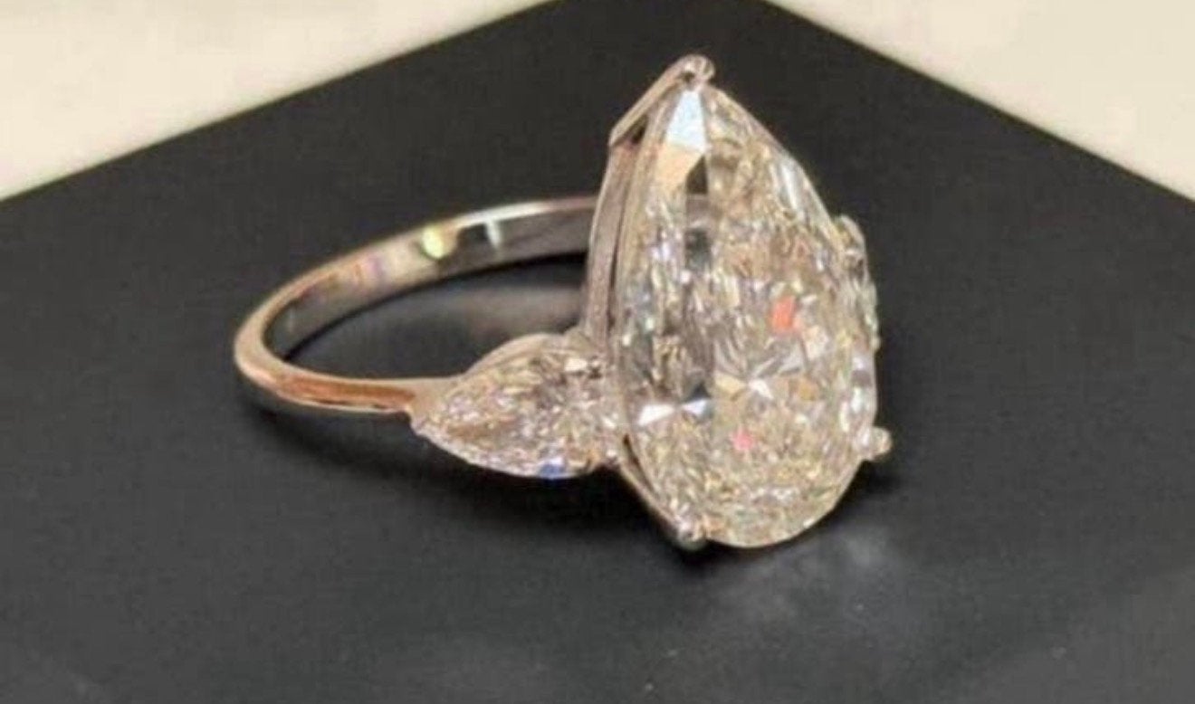 Nieuwe witgouden ring met VS2 diamant van maar liefst 6CT!, Wit, Nieuw, Ophalen of Verzenden, 17 tot 18