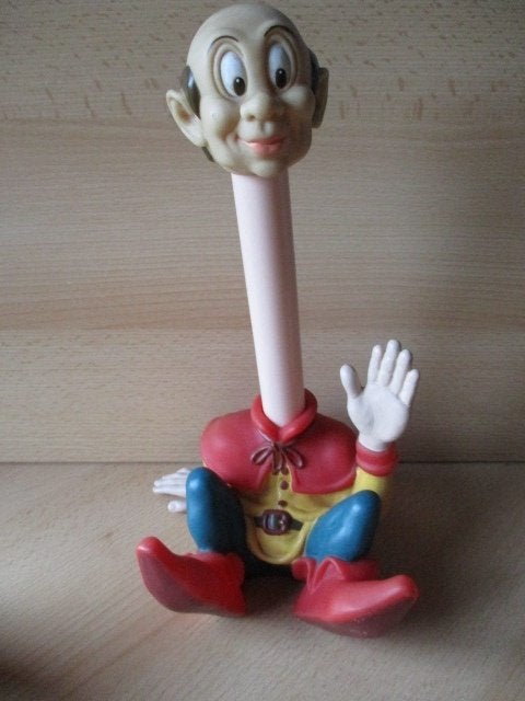 Efteling Langnek kunststof spaarpot 30cm ABN Amro, Ophalen of Verzenden, Gebruikt, Beeldje of Poppetje