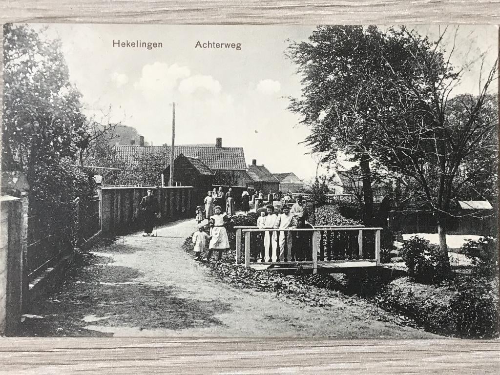 Hekelingen Achterweg 1912, Verzenden, Voor 1920, Gelopen, Zuid-Holland