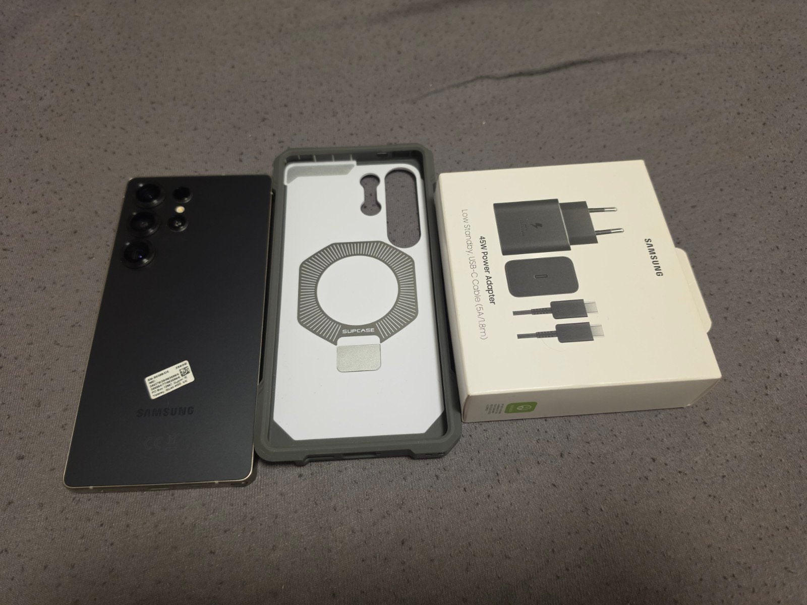 Samsung Galaxy S25 Ultra 256GB Zwart met oplader en hoesje, Ophalen, Zwart, Touchscreen, Zo goed als nieuw