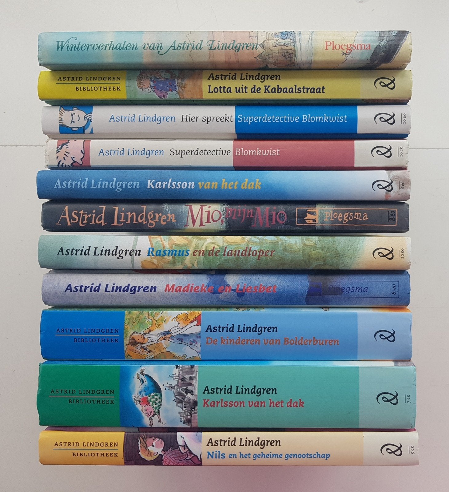 11x Astrid Lindgren: Karlsson, Mio, Blomkwist, Rasmus, Lotta, Ophalen of Verzenden, Gelezen, Astrid Lindgren, Fictie algemeen