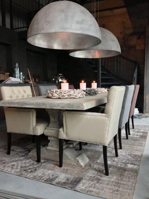 Mooie grote kloostertafel, Huis en Inrichting, Ophalen, 100 tot 150 cm, Eikenhout, 200 cm of meer