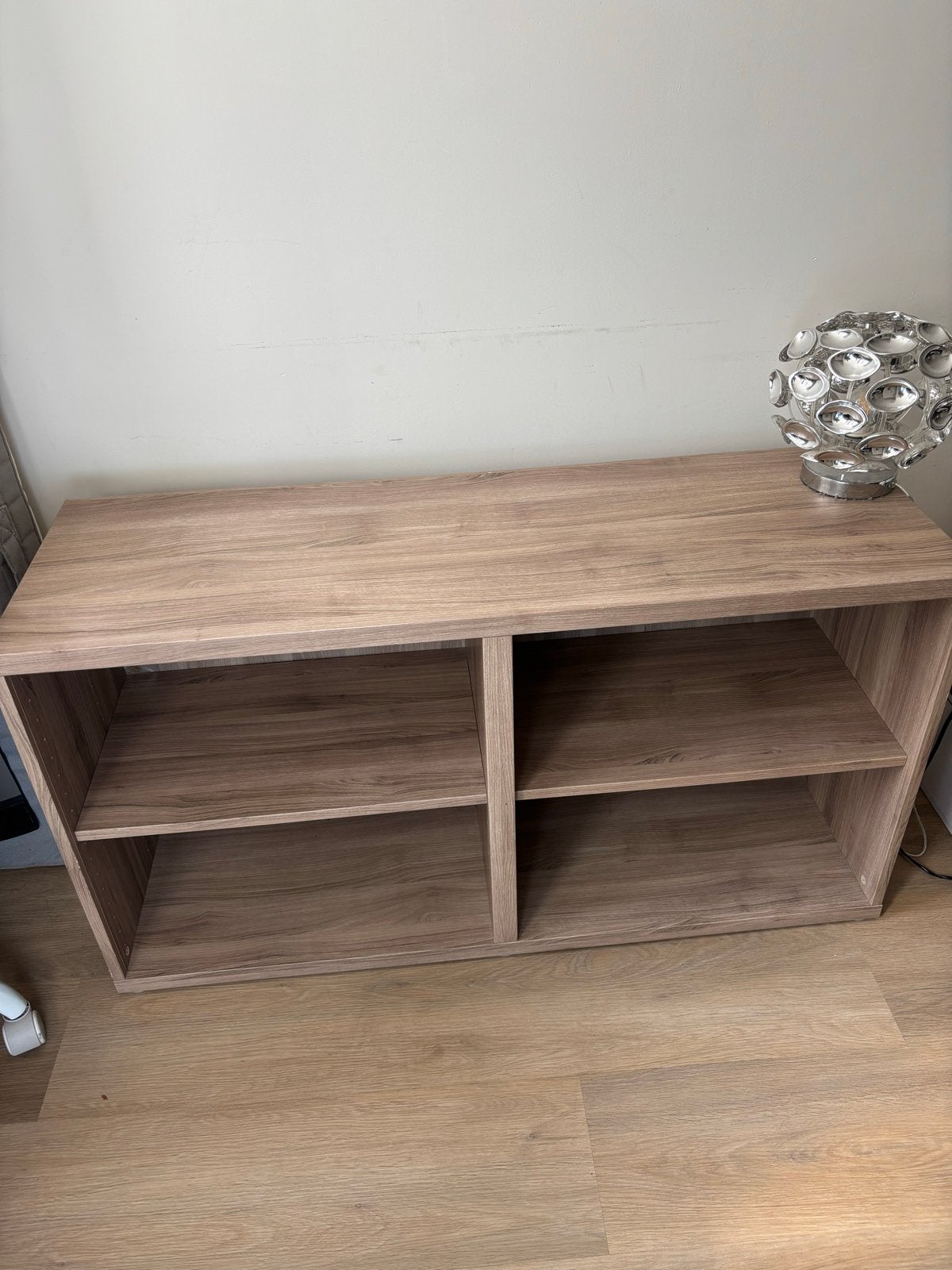 Houten TV-meubel/ kast/ wood shelves, Ophalen, 100 tot 150 cm, Zo goed als nieuw, Minder dan 100 cm