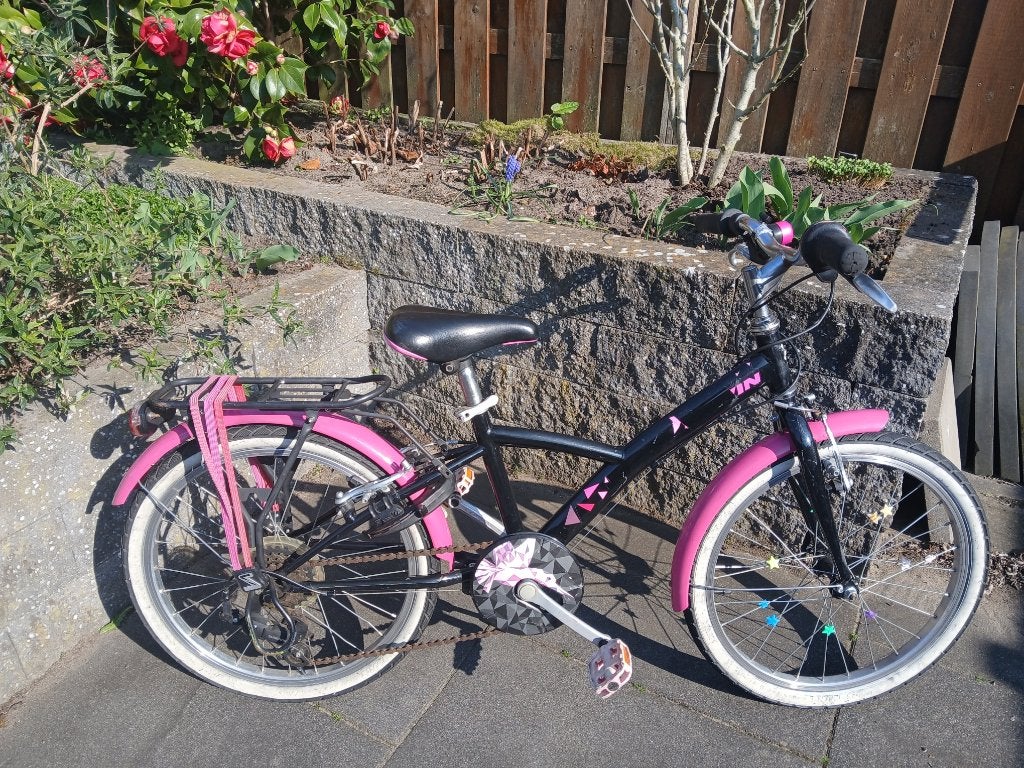 BTwin meisjesfiets (20 inch), Ophalen, Terugtraprem, Gebruikt, Versnellingen