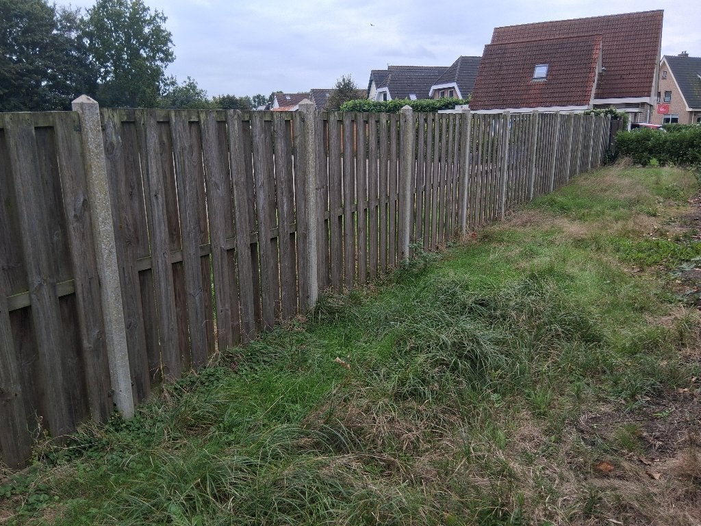 Hout beton schutting met betonnen keerwand, Ophalen, Gebruikt, 6 meter of meer, 2 meter of meer