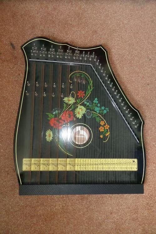 Citer - Schootharp - Tafelharp - Merk: Musima - DDR, Muziek en Instrumenten, Snaarinstrumenten | Harpen, Ophalen, Zo goed als nieuw