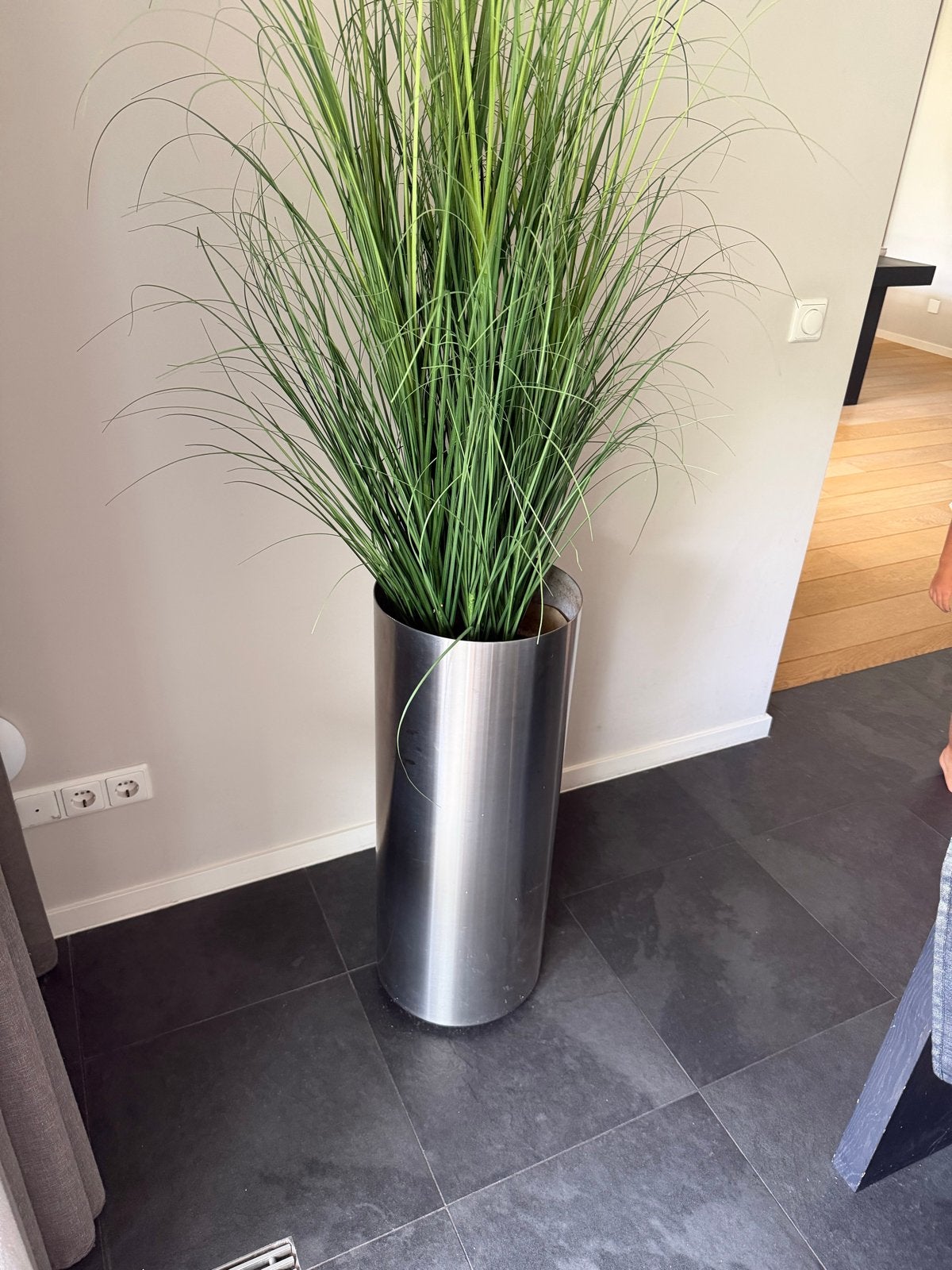 Bloempot met kunstplant, 80cm hoog, Ophalen, Binnen, Kunstplant, Met pot of vaas