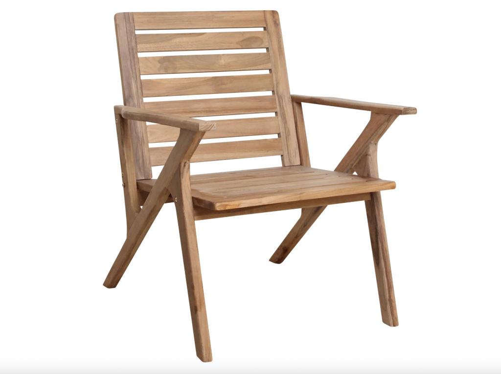 Raw Materials Tuinstoel Odin Teak | Van €299, nu, Raw Materials, Raw Materials, Teakhout, Nieuw