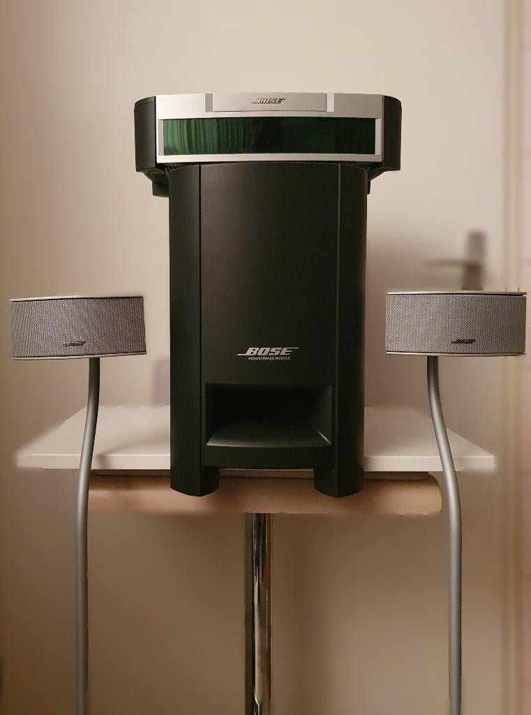 Bose AV 3-2-1 Systeem met Woofer en 2 Speakers Op Statieven, Ophalen, Zo goed als nieuw, Tuner of Radio, Overige merken