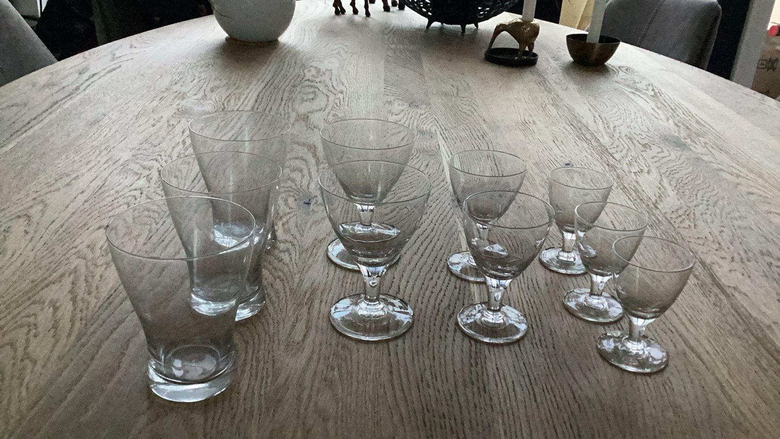 Vintage Kristallen Glazenset - ca. 80 jaar oud, Antiek en Kunst, Antiek | Glas en Kristal, Ophalen of Verzenden