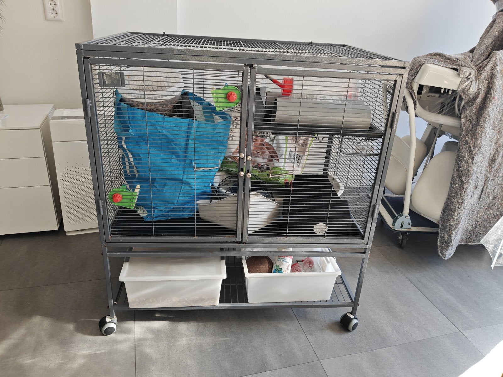 rattenkooi, Dieren en Toebehoren, Knaagdieren en Konijnen | Hokken en Kooien, Ophalen, Kooi, 90 cm of meer
