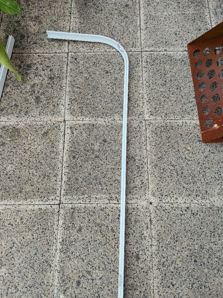 Gordijnrails 3 maten, Huis en Inrichting, Ophalen, Gebruikt, Overige merken, Wit