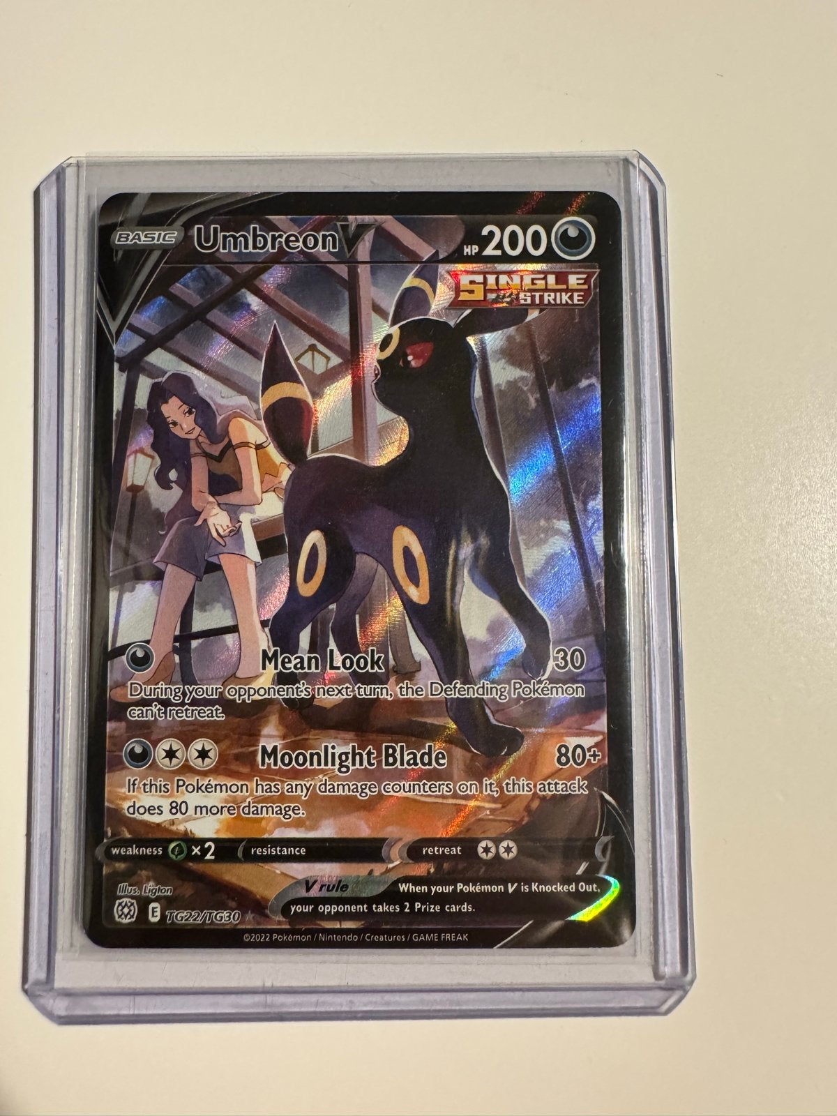 Umbreon V TG22/TG30, Ophalen of Verzenden, Zo goed als nieuw, Losse kaart