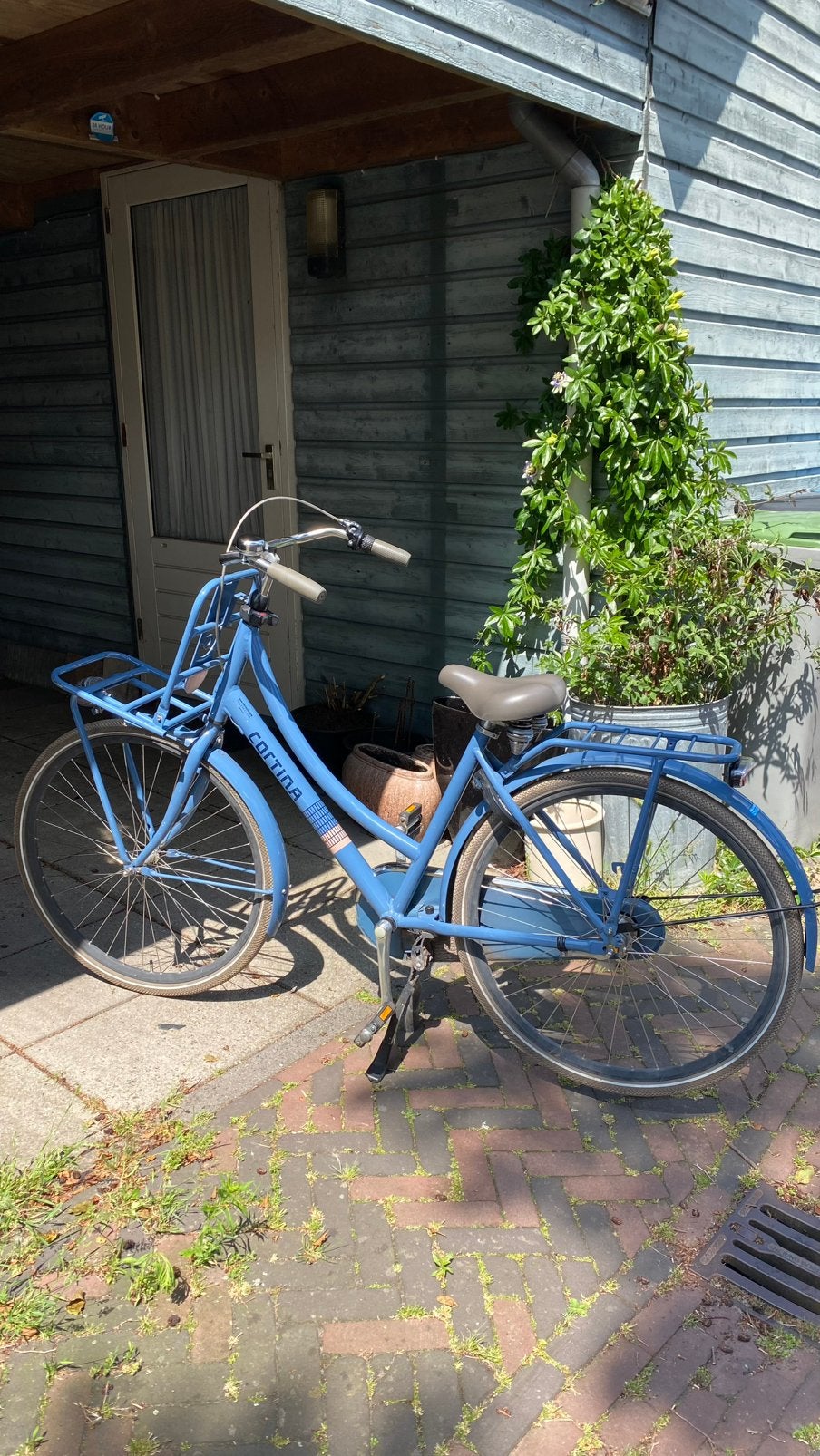 Blauwe Cortina damesfiets, 28 inch, Fietsen en Brommers, Fietsen | Dames | Damesfietsen, Terugtraprem, Versnellingen, Zo goed als nieuw
