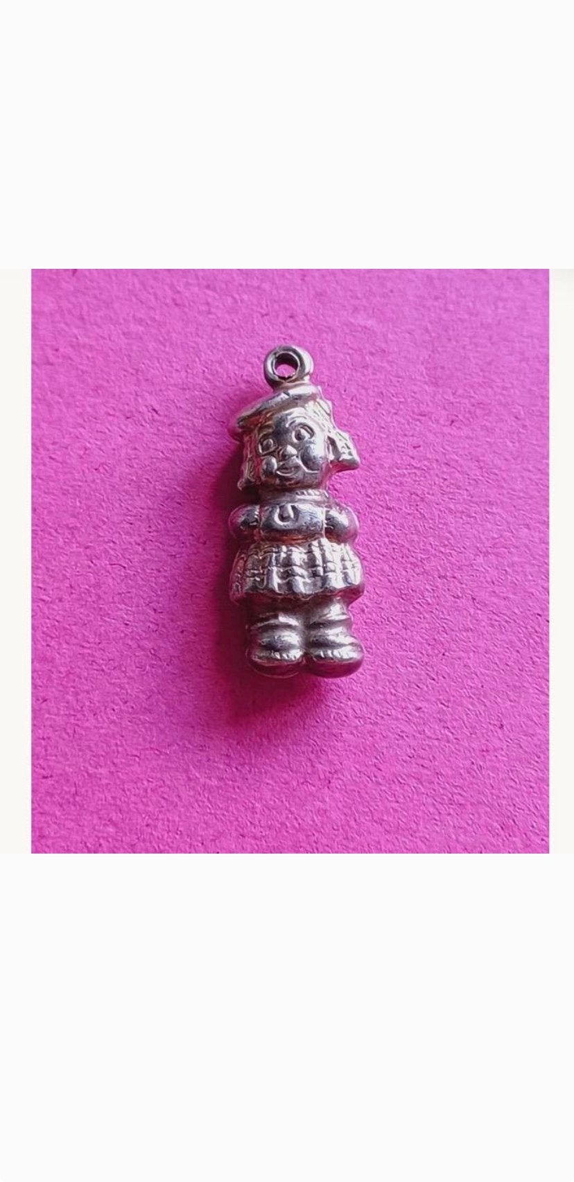Zilveren bedel kettinghanger Holly Hobbie, Sieraden, Tassen en Uiterlijk, Overige merken, Ophalen of Verzenden, Zo goed als nieuw